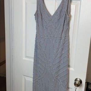 Slate Grey Evening Gown